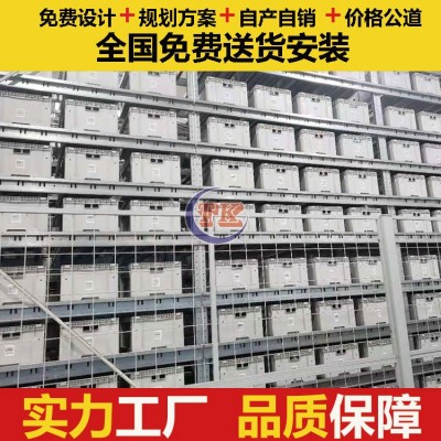 箱合式四向车立体库 多层四向穿梭车自动化立体库定制规划图3