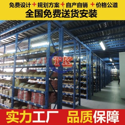 供应阁楼式货架 二层阁楼平台货架 4S店仓库货架阁楼平台图2